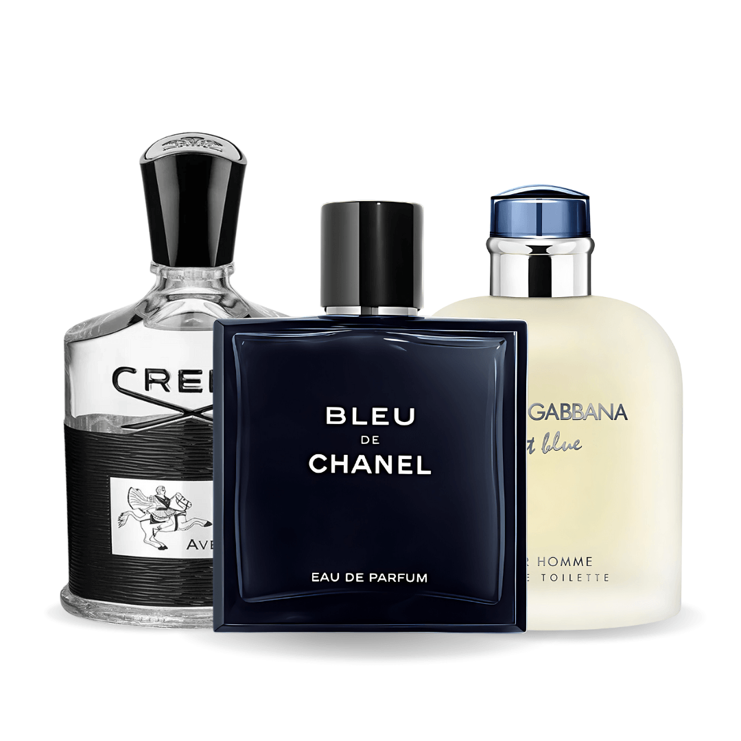 Zestaw 3 Perfum - Bleu de Chanel, Creed Aventus, Light Blue Dolce & Gabbana 100ml
