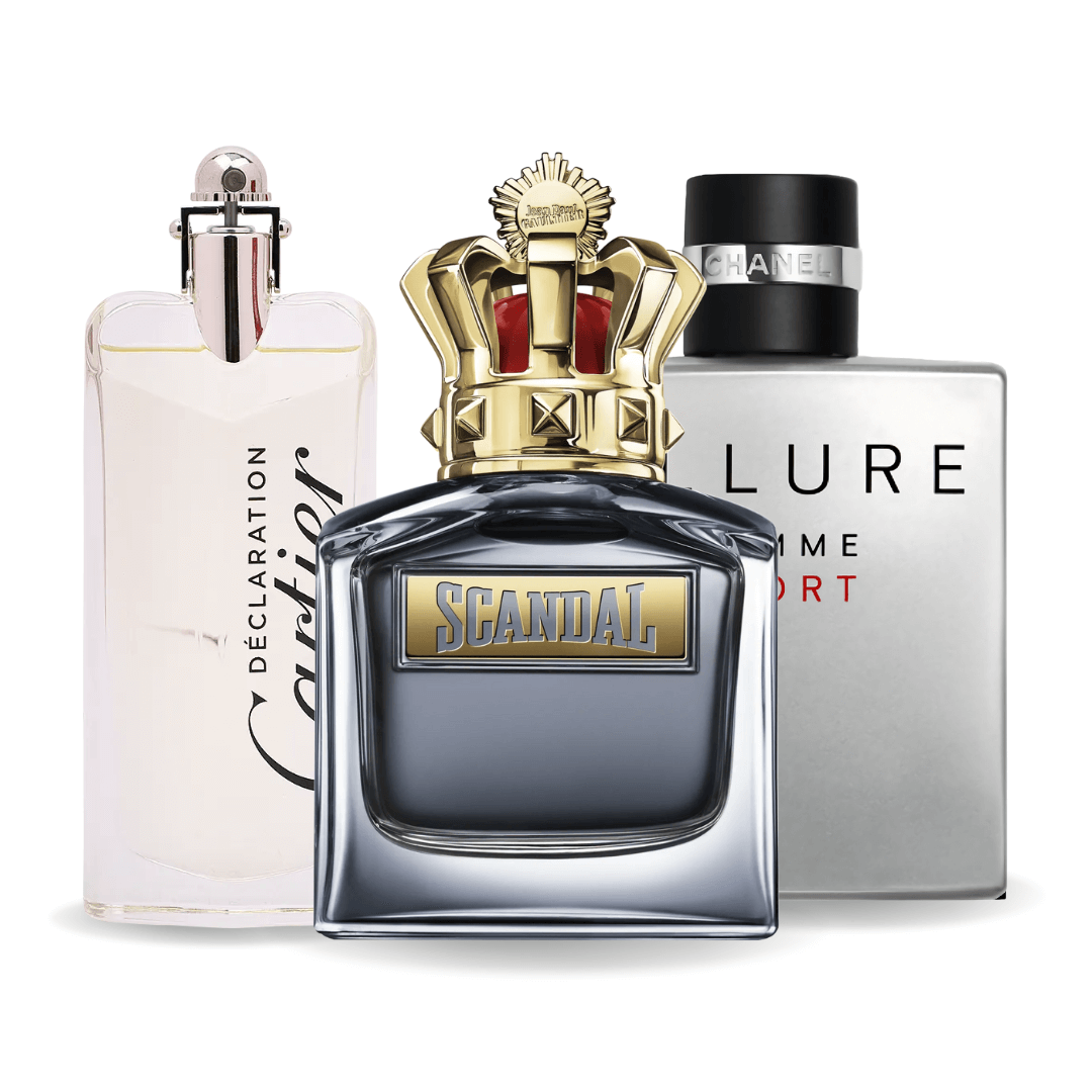 Zestaw 3 Perfum - Allure Homme Sport, Jean Paul Gaultier Scandal, Cartier Declaration 100ml
