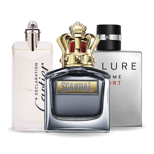 Zestaw 3 Perfum - Allure Homme Sport, Jean Paul Gaultier Scandal, Cartier Declaration 100ml